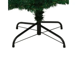 vidaXL Spiral-Weihnachtsbaum mit Ständer und LEDs Grün 150 cm PVC