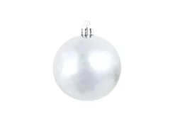 vidaXL 100-tlg. Weihnachtskugel-Set 3/4/6 cm Weiß/Grau