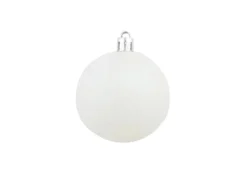 vidaXL 100-tlg. Weihnachtskugel-Set 3/4/6 cm Weiß/Grau