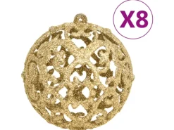 vidaXL 111-tlg. Weihnachtskugel-Set Golden Polystyrol