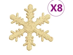 vidaXL 111-tlg. Weihnachtskugel-Set Golden Polystyrol