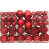 vidaXL 111-tlg. Weihnachtskugel-Set Rot Polystyrol