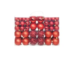 vidaXL 100-tlg. Weihnachtskugel-Set 3/4/6 cm Rot