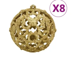 vidaXL 112-tlg. Weihnachtskugel-Set Rot Grün Golden Polystyrol