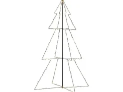 vidaXL Weihnachtsbaum Kegelform 240 LEDs Indoor und Outdoor 118x180 cm Modell 1