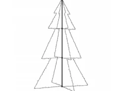 vidaXL Weihnachtsbaum Kegelform 240 LEDs Indoor und Outdoor 118x180 cm Modell 1