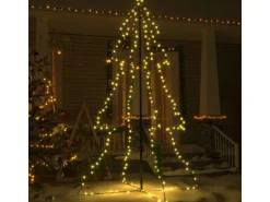 vidaXL Weihnachtsbaum Kegelform 240 LEDs Indoor und Outdoor 118x180 cm Modell 1