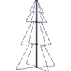 vidaXL Weihnachtsbaum Kegelform 160 LEDs Indoor Outdoor 78x120 cm Modell 2