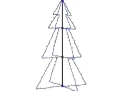 vidaXL Weihnachtsbaum Kegelform 160 LEDs Indoor Outdoor 78x120 cm Modell 2