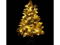 vidaXL Weihnachtsbaum mit LEDs   Kiefernzapfen Grün 150 cm PVC   PE Modell 2