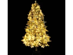 vidaXL Weihnachtsbaum mit LEDs & Zapfen Beschneit 195 cm PVC & PE Modell 1
