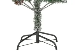 vidaXL Weihnachtsbaum mit LEDs & Zapfen Beschneit 195 cm PVC & PE Modell 1