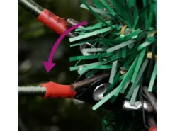 vidaXL Weihnachtsbaum mit LEDs & Kiefernzapfen Grün 195 cm PVC & PE Modell 2