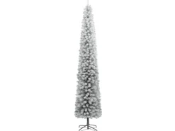 vidaXL Weihnachtsbaum Schlank mit Ständer Beschneit 300 cm PVC