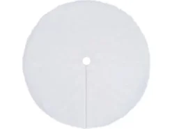 vidaXL Weihnachtsbaumdecke Weiß 122 cm Kunstpelz