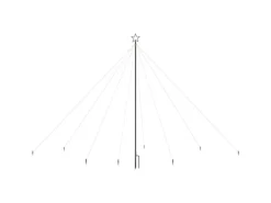vidaXL Weihnachtsbaum-Lichterkette Indoor Outdoor 576 LEDs Blau 3,6 m