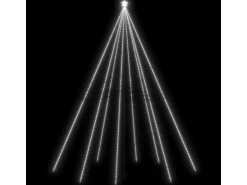 vidaXL Weihnachtsbaum-Lichterkette Indoor Outdoor 1300 LED Kaltweiß 8m