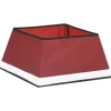vidaXL Weihnachtsbaumrock Rot und Weiß 48x48x25 cm