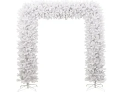 vidaXL Weihnachtsgirlande Weiß 240 cm