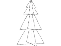 vidaXL Weihnachtskegelbaum 200 LEDs Indoor Outdoor 98x150 cm