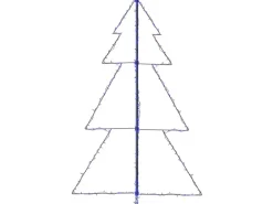 vidaXL Weihnachtskegelbaum 200 LEDs Indoor Outdoor 98x150 cm