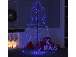 vidaXL Weihnachtskegelbaum 200 LEDs Indoor Outdoor 98x150 cm