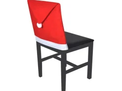 vidaXL 6x Stuhlhussen Weihnachtsmützen