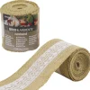 Videx Deko-Juteband Spitze 6 cm x 300 cm Natur