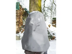 Videx Garden Winterschutz Vlieshaube Hirsch Metallic Silber 110 cm x 110 cm