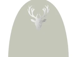 Videx Garden Winterschutz Vlieshaube Hirsch Metallic Silber 110 cm x 110 cm