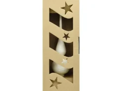 Vitbis Weihnachtsbaumspitze 6 cm Perlweiß