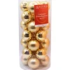 Vitbis Weihnachtskugeln Ø 6 cm 28 Stück Gold Mix