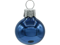 Vitbis Weihnachtskugeln Glas 4 Größen Dunkelblau Mix Cognac Glänzend 60 Stück