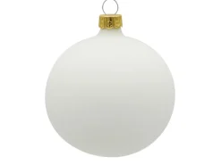 Vitbis Weihnachtskugeln 6-teilig Ø 8 cm Weiß Satiniert