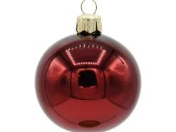 Vitbis Weihnachtskugel-Set Glas Ø 10 cm Ochsenblut Mix 2 Stück