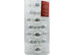 Vitbis Weihnachtskugel-Set 28-teilig Ø 6 cm Hell Iris