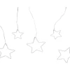 Vorhanglichterkette Stern 1,7 m Transparent