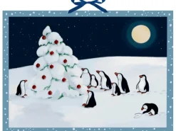 Wandkalender - Pinguin-Weihnacht