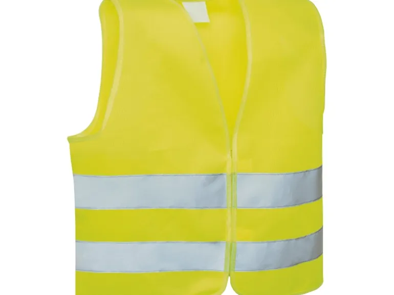 Warnwesten Familienset 4 Stück Gelb