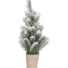 Weihnachtsbaum in Topf Grün frosted H40 x Ø19 cm