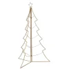Weihnachtsbaum Metall mit Haken 118 cm Gold