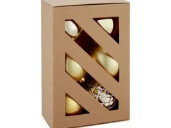 Weihnachtsbaumkugeln Ø 8 cm Kunststoff Gold 6-teilig