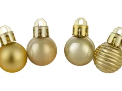 Weihnachtsbaumkugeln Ø 2 cm Kunststoff Gold 30-teilig