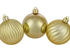 Weihnachtsbaumkugeln Ø 6 cm Kunststoff Gold 40-teilig