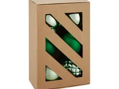 Weihnachtsbaumkugeln Ø 8 cm Kunststoff Grün 6-teilig