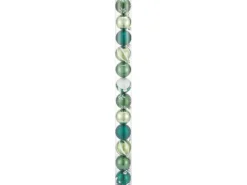 Weihnachtsbaumkugeln Ø 6 cm Kunststoff Grün Silber Weiß 12-teilig