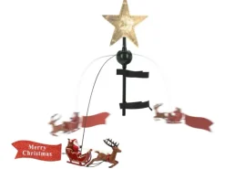 Weihnachtsbaumstern mit LED 22 cm x 8 cm x 51 cm Gold