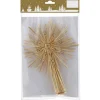 Weihnachts-Deko Baumspitze aus Stroh Ø 18 cm x 23 cm Natur