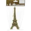 Weihnachts-Deko Eifelturm zum Hängen aus Kunststoff 6 cm x 15 cm Gold