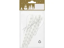 Weihnachts-Deko Eiszapfen zum Hängen aus Kunststoff 14 cm Weiß 4 Stück